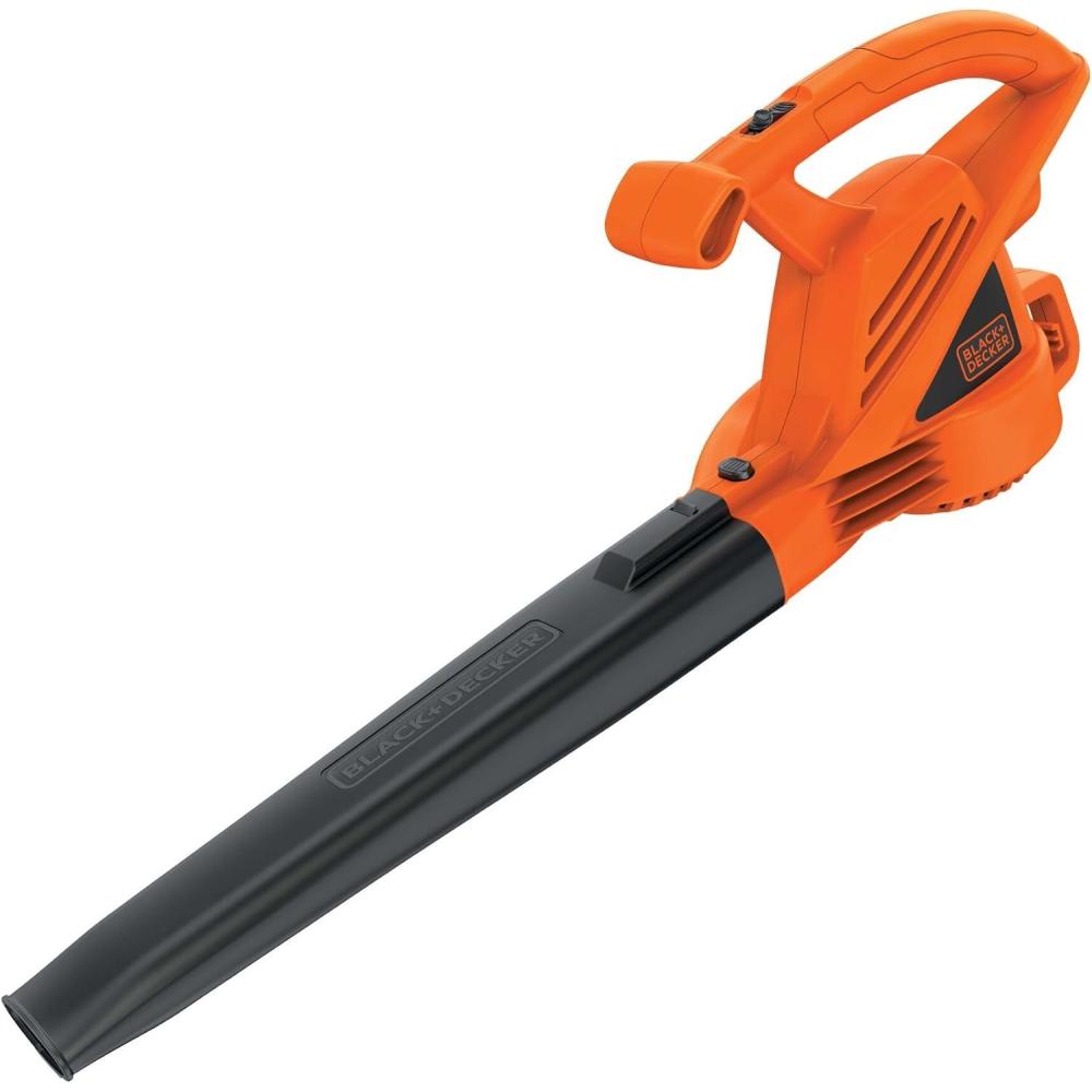 imageBLACKDECKER Electric Leaf Blower Handheld Blowers for Lawn Care Lightweight 180 MPH 180 CFM 7Amp Corded LB700Blower Only