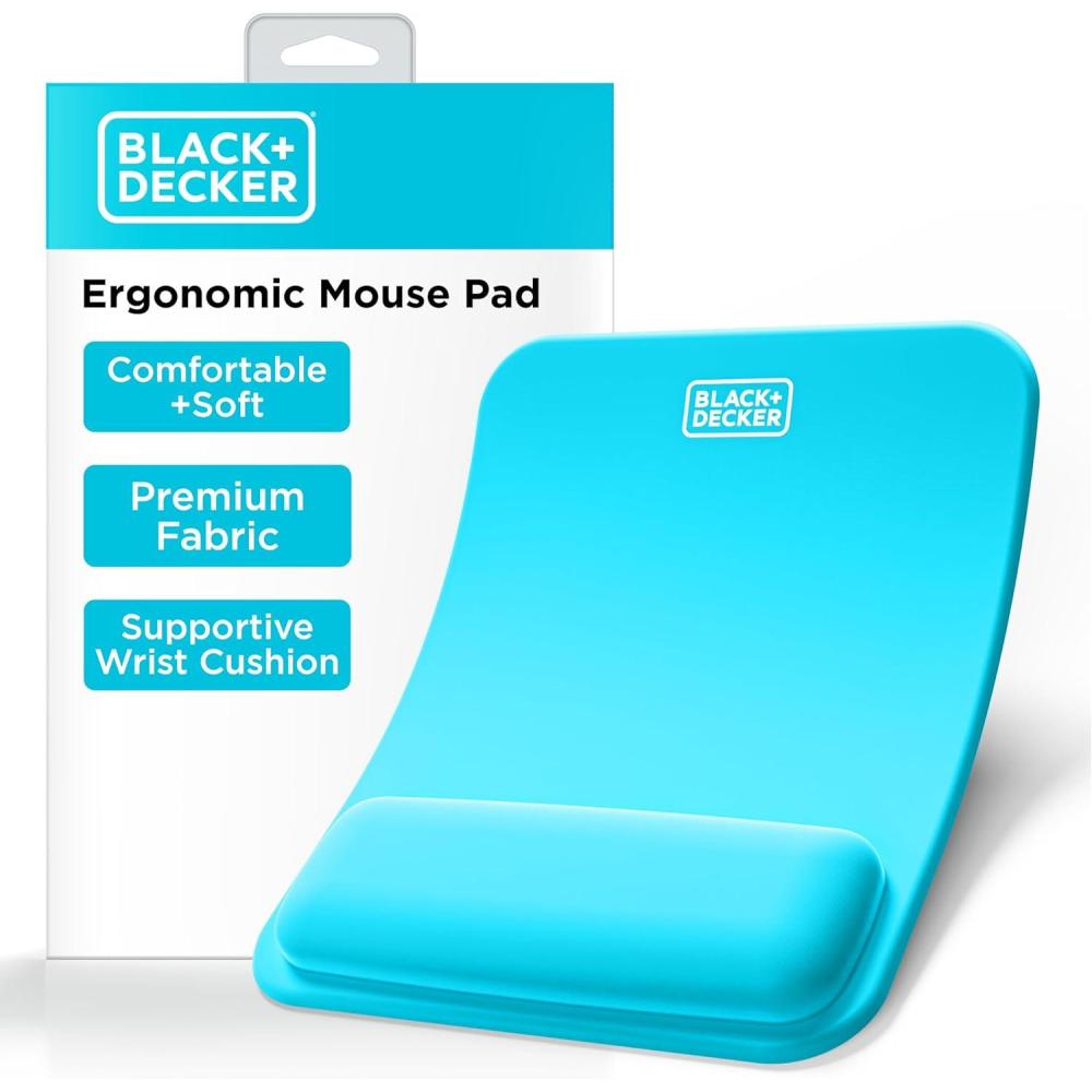 imageBLACKDECKER Ergonomic Mouse Pad Wrist Support Comfortable Mouse Pad Wrist Rest Wrist Relief Gel Mousepad NonSlip Base Aesthetic Mousepad for Gaming Home Office Perfect for Computer LaptopLoch Ness
