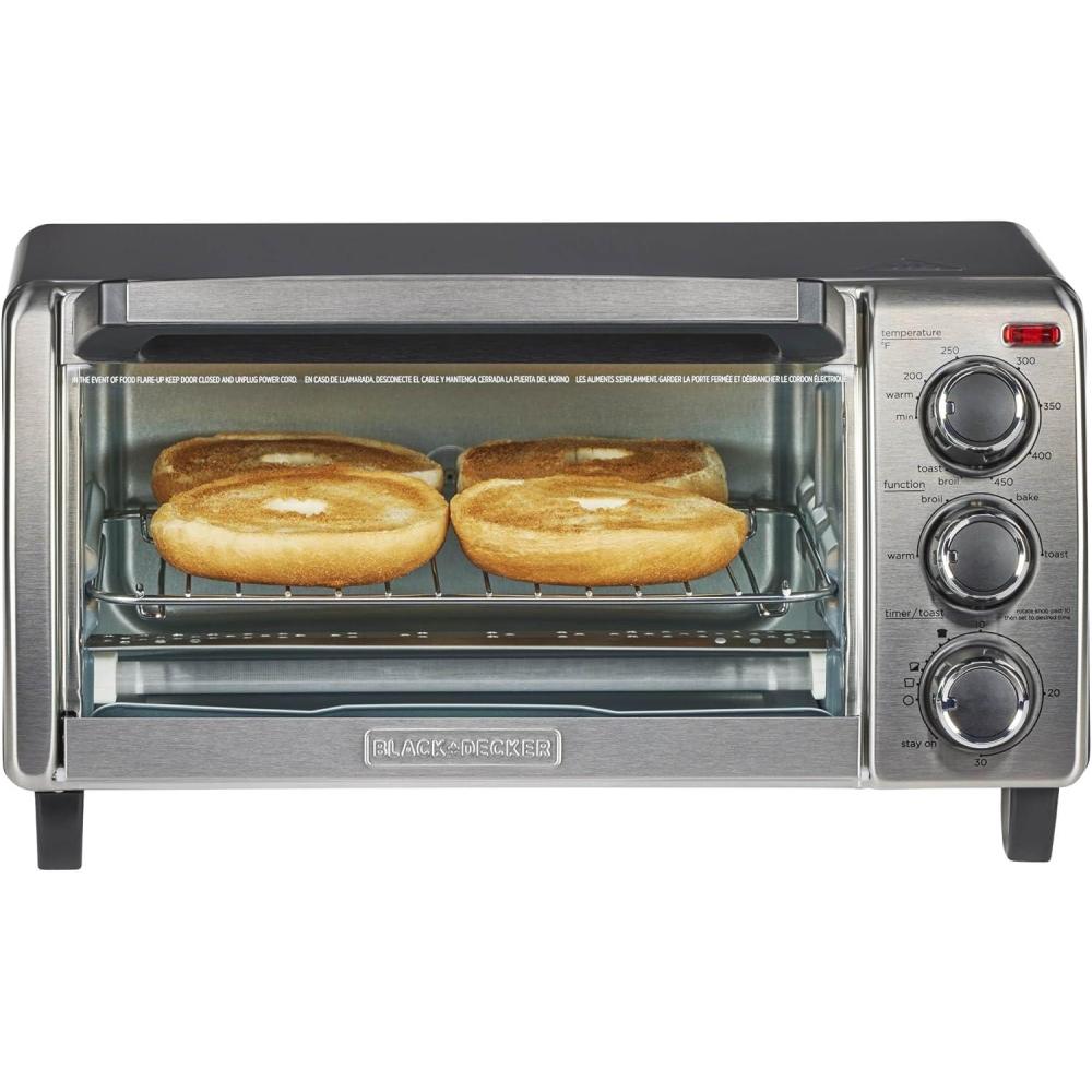 imageBLACKDECKER TO1313SBD Toaster Oven 1547 Inch Silver