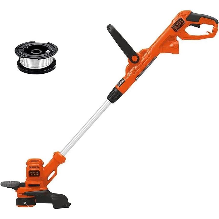 imageBLACKDECKER Weed Wacker with Auto Feed 14Inch 2 in 1 String Trimmer Lawn Edger Powerful 65Amp Lightweight Electric Weed Eater BESTA510String Trimmer