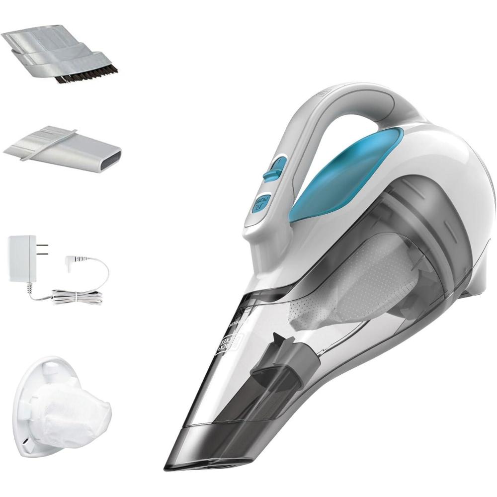 imageBLACKDECKER dustbuster Cordless Handheld Vacuum Portable Vacuum for Car and Home Rechargeable Powerful Suction Wide Mouth HHVI315JO42