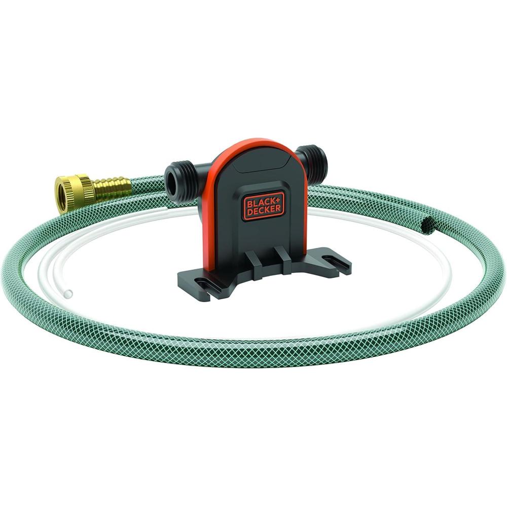 imageBlackDecker Drill Pump Kit with Intake and Discharge Hose Pumps up to 225 GPH BlackDrill Pump Kit