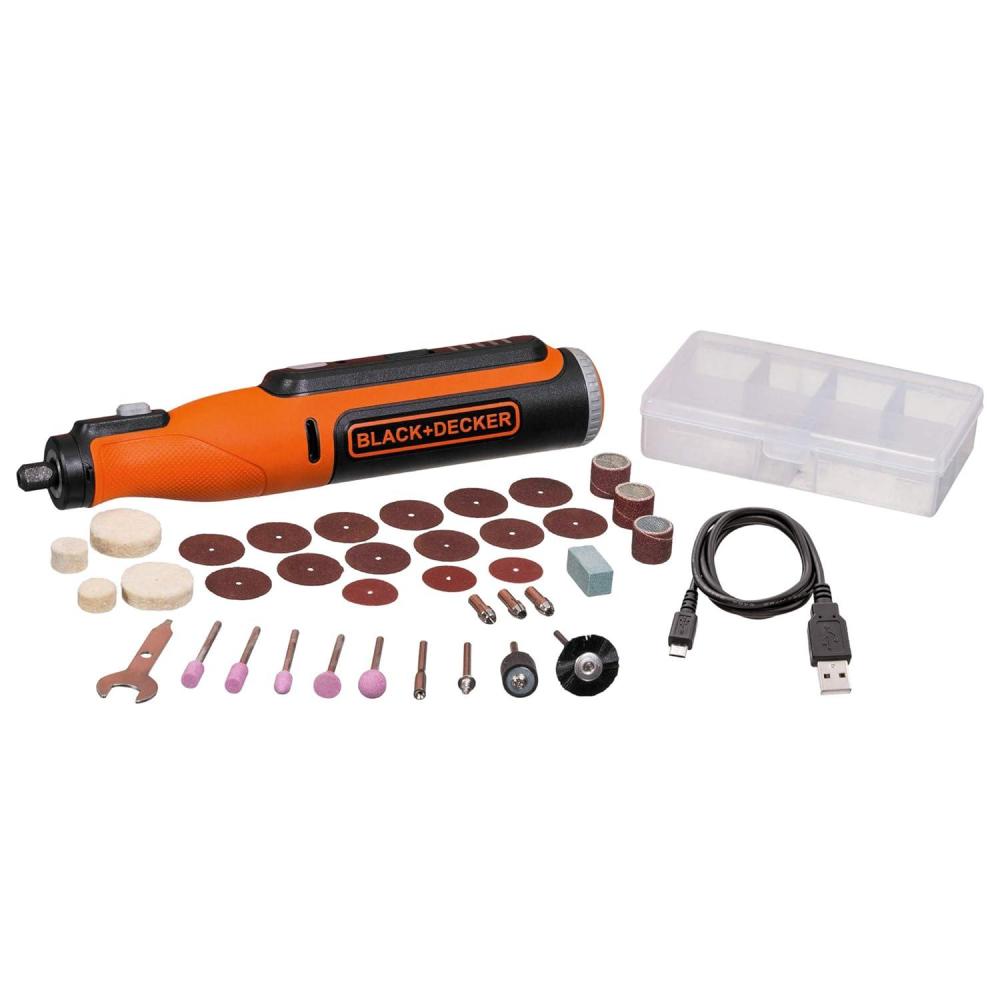 imagebeyond by BLACKDECKER 8V MAX Rotary Tool with Accessory Kit Versatile Cordless 35Piece BCRT8K35APB