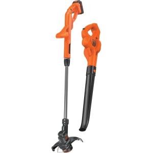 BLACK+DECKER 20V MAX* String Trimmer / Edger and Sweeper Combo Kit, 10-Inch (LCC221)(20V Kit w/ 1 Battery)