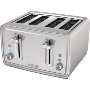 BLACK+DECKER 4-Slice Toaster, Stainless Steel, TR4900SSD(Toaster)