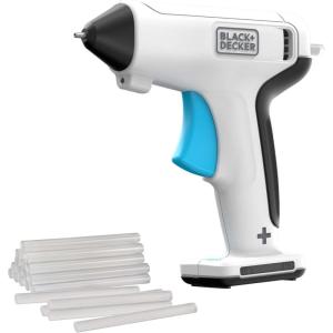 BLACK+DECKER 4V MAX Cordless Glue Gun, USB Rechargeable (BCGL115FF), White(Cordless Glue Gun)
