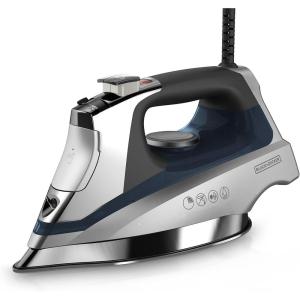 BLACK+DECKER Allure Digital Professional Steam Iron, D3060, 30% More Steam, Percison Tip, Stianless Steel Soleplate, Vertical Steam Fuction(Gray/Blue)