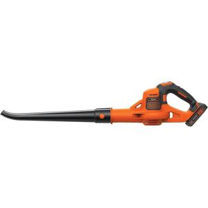 BLACK+DECKER Cordless Leaf Blower with Battery and Charger 20V MAX, Electric Leaf Blower 130 mph Air Speed, Lightweight Design (LSW221)(20V Sweeper with POWERBOOST)