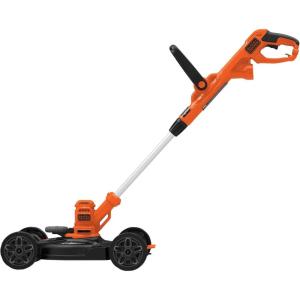 BLACK+DECKER Electric Lawn Mower, Weed Eater and Edger 3-in-1 Combo, Corded 12-Inch 6.5 Amp Electric Weed Wacker and Compact Push Mower (BESTA512CM)(Corded Lawn Mower)