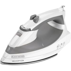 BLACK+DECKER F976 Quickpress Iron with Smart Steam Technology, White/Silver(Standard)