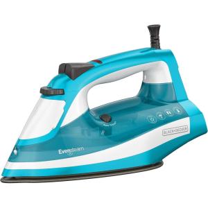 BLACK+DECKER IR16X One-Step Garment Steam Iron with Stainless Nonstick Soleplate, One Size, Turquoise(Standard)