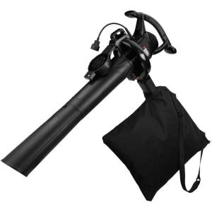 BLACK+DECKER Leaf Blower Leaf Vacuum and Leaf Mulcher 3-in-1, Electric Blowers for Lawn Care, 12 Amp, 250 MPH, 400 CFM (BV6000)(210 MPH Blower – Disposable System)