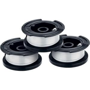 BLACK+DECKER Weed Eater String, Genuine OEM Authentic Trimmer Line, 3-Pack, 30-Feet of Replacement Spool, 0.065-Inch Diameter (AF1003ZP)(3 Pack)