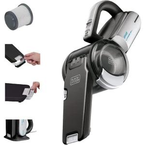 BLACK+DECKER dust buster PIVOT VAC Handheld Vacuum Cordless, Car Vacuum Portable Rechargeable, Extendible Crevice Tool and 200 Degree Pivoting Nozzle, Strong Suction, Lightweight (BDH2000PL)