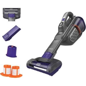 BLACK+DECKER dustbuster furbuster Pet Hair Vacuum with Motorized Pet Hair Brush, Handheld Vacuum Cordless for Home and Car, Rechargeable, Portable, Powerful Suction, AdvancedClean (HHVK515JP07)