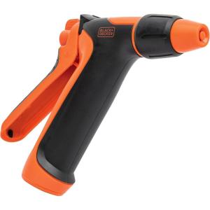 Black + Decker® Adjustable Rear Trigger Garden Hose Nozzle – Lightweight, Comfortable Grip Sprayer for Everyday Use BXWNBB57391
