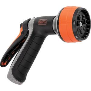 Black + Decker® Dial 7 Pattern Rear Trigger Garden Hose Nozzle – Durable, Versatile, Comfortable Grip Watering BD59577