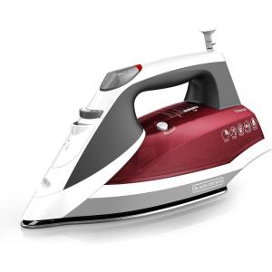 Black+Decker IR2050 Textile Iron, Standard, Red(Standard)