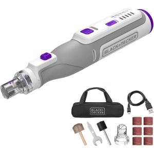beyond by BLACK+DECKER BCRT8KPTAPB 8V MAX Cordless Rechargeable Pet Nail Trimmer and Rotary Tool Gray