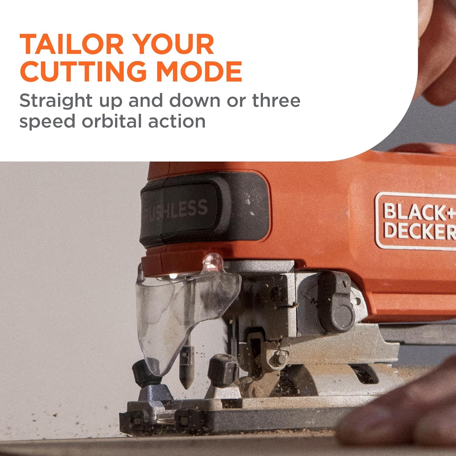 imageBLACKDECKER 20V MAX Brushless Cordless JigSaw Kit with 25Ah Battery and Charger 24T Steel Blade 6T Wood Blade Up to 82 Ft per Charge 1 In Stroke Variable Speed LED PowerConnect BLJS78E1Tool Battery Kit