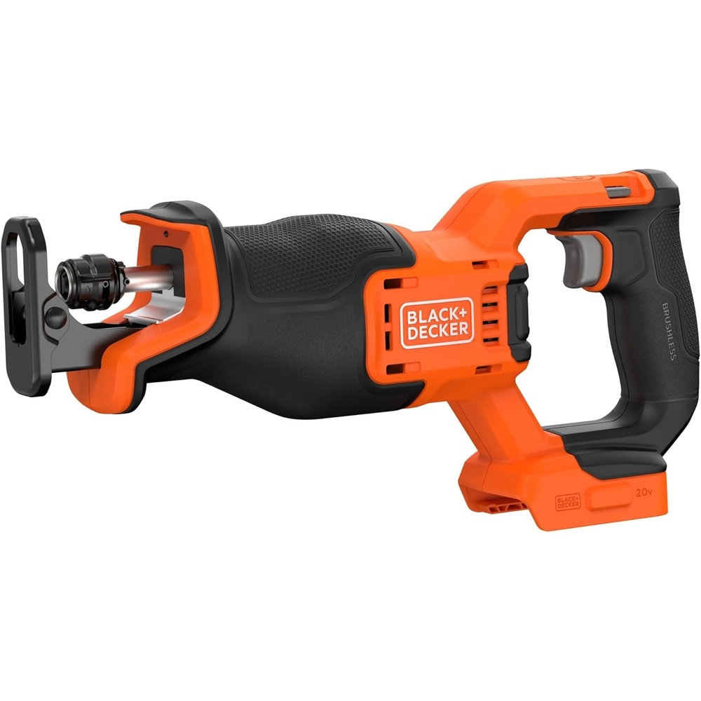 imageBLACKDECKER 20V MAX Brushless Cordless Reciprocating Saw Kit with 25Ah Battery and Charger Includes Three Blades for Wood and Metal Long Runtime Up to 33 Cuts Per Charge PowerConnect BLRS78E1Tool Only