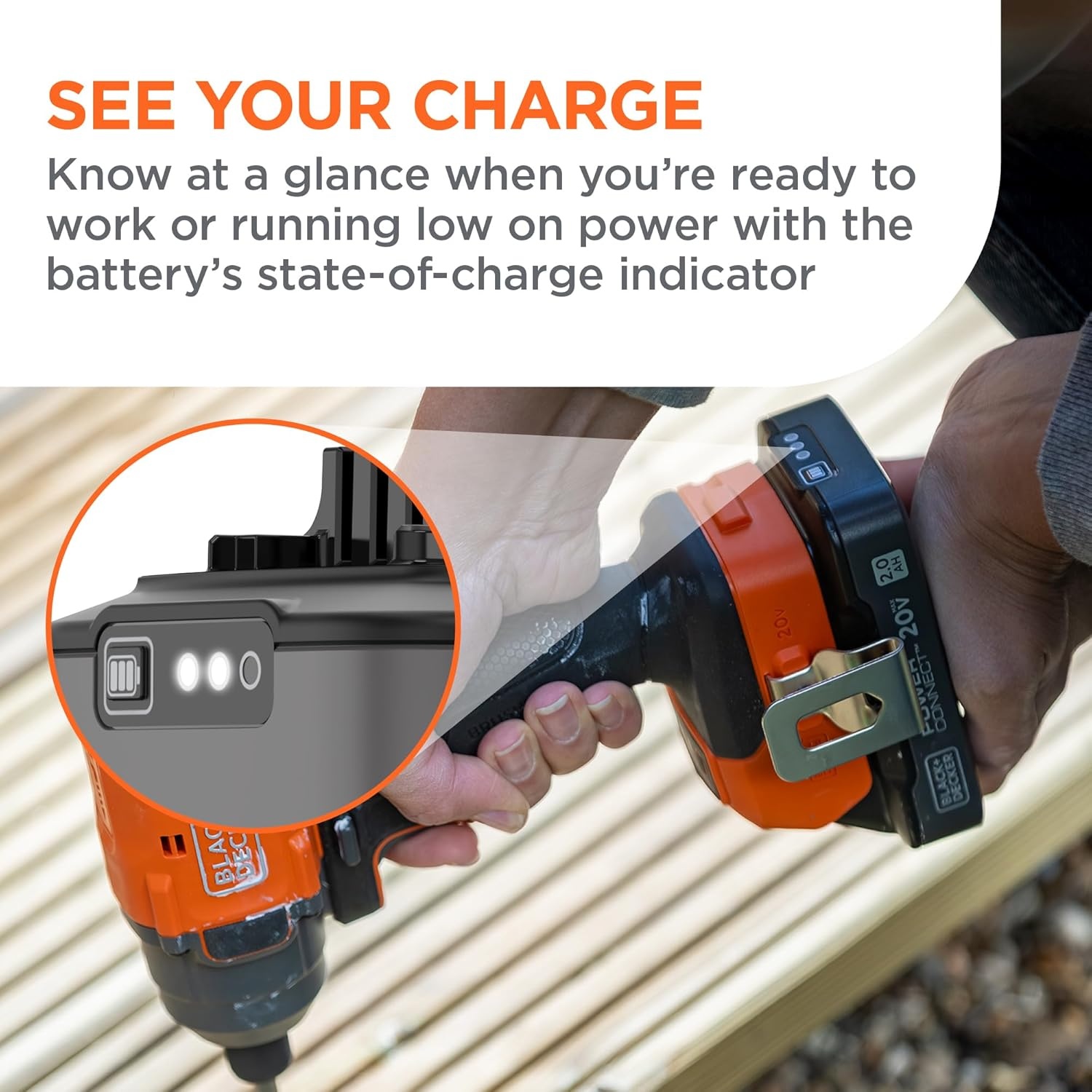 imageBLACKDECKER 20V MAX POWERCONNECT Brushless Cordless in Hex Impact Driver Set with 2Ah Battery and Charger 7 Pc Impact Driver Bit Set 2000 InLbs Torque 3200 RPM LED Light Ergonomic BLIM78D1