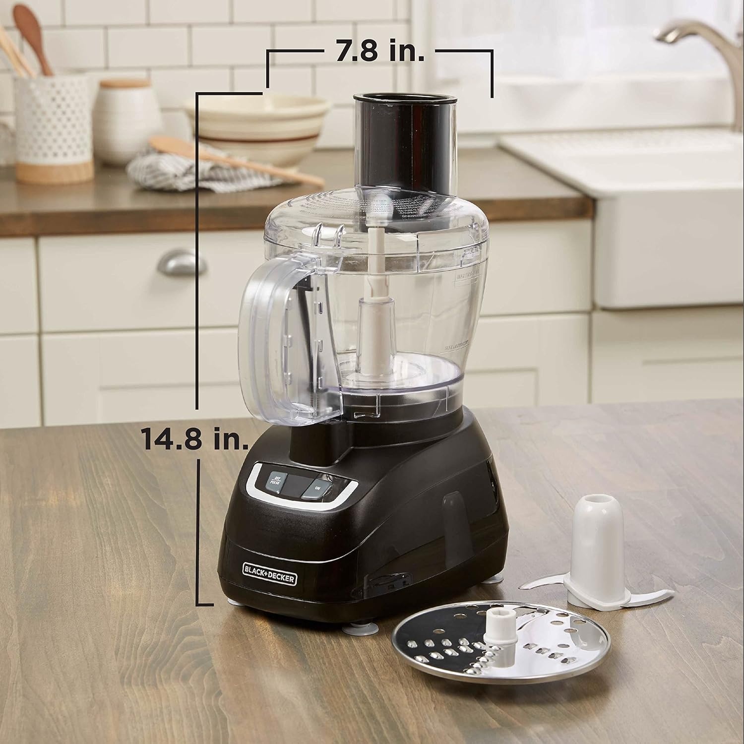 imageBLACKDECKER 8Cup Food Processor Black FP1600B8 Cup Pack of 2