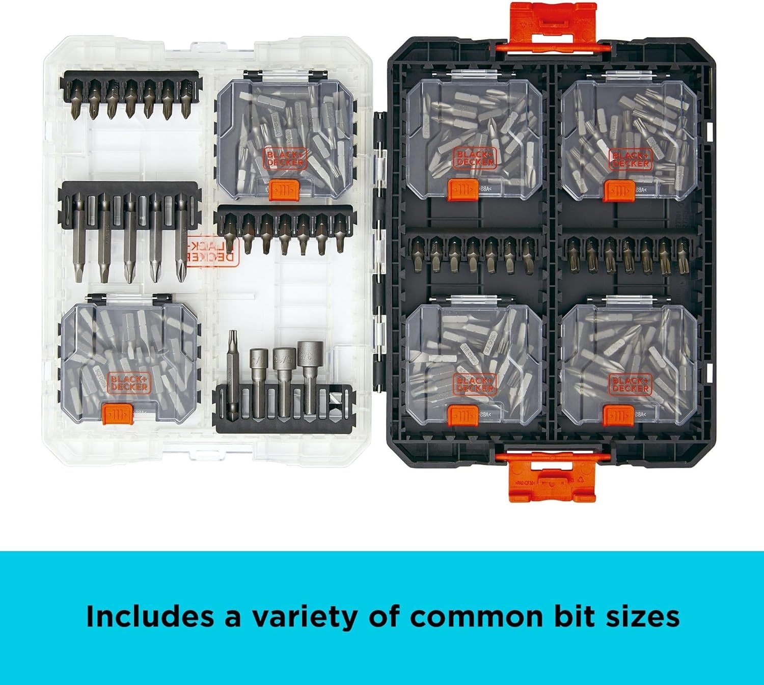 imageBLACKDECKER BLACK DECKER Screwdriver Bit Set 40Piece BDAST40SETFF200 Piece Set