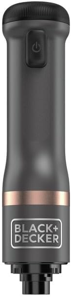 imageBLACKDECKER Kitchen Wand Cordless Immersion Blender 4 in 1 Multi Tool Set Hand Blender with Charging Dock Grey BCKM1014K01Grey