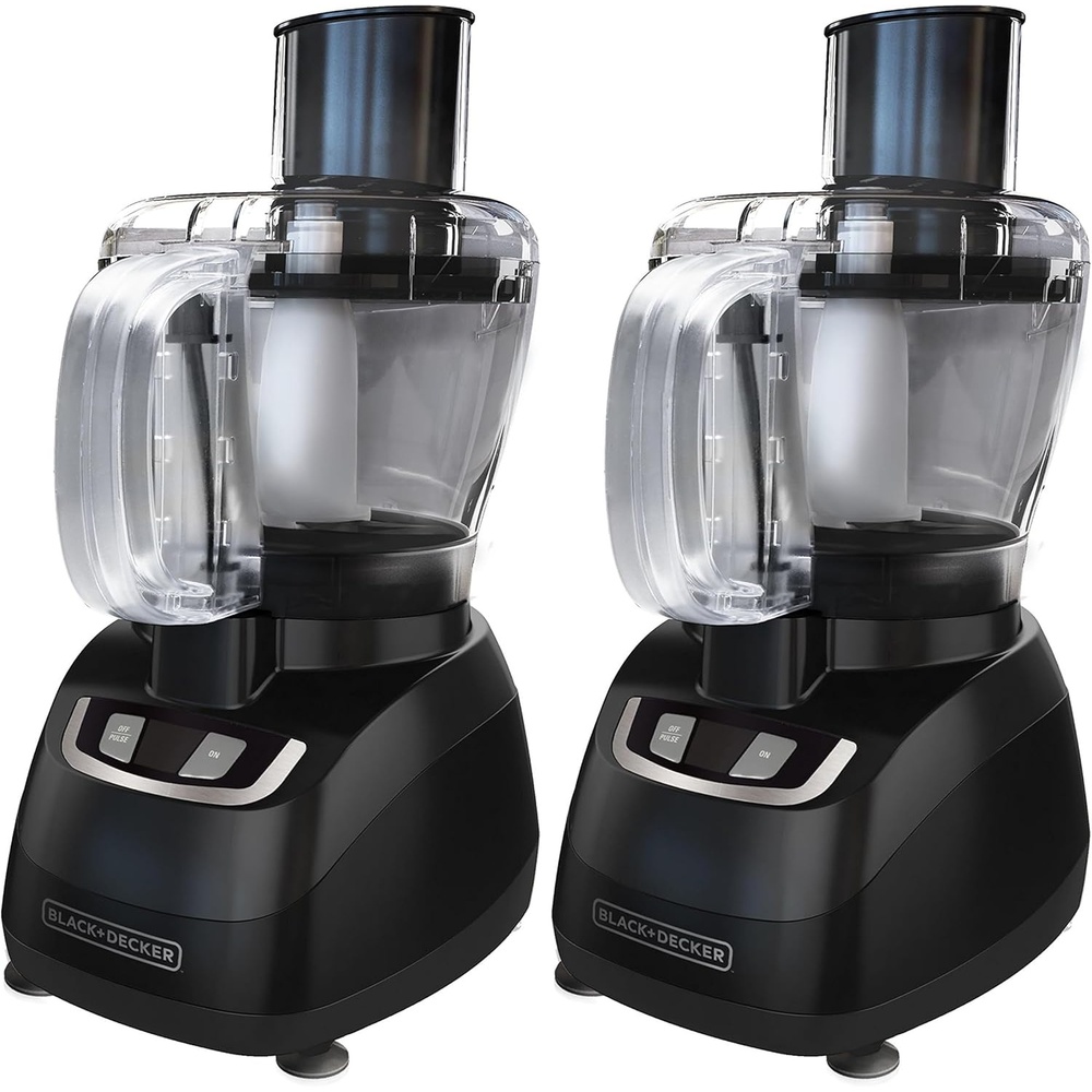 imageBLACKDECKER 8Cup Food Processor Black FP1600B8 Cup Pack of 2