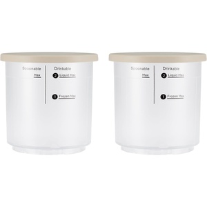 BLACK+DECKER Ice Cream Maker for Families & Kids – Make Protein, Keto & Dairy-Free Ice Cream, Gelato & Milkshakes at Home – Easy Creamy Pint Machine with Mix-Ins(Ice Cream 2-Pack Pint Jars)