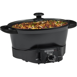 BLACK+DECKER Multicooker 7QT Family Size, 5-in-1 Functions, Neat ‘N Clean™ Technology, Slow Cook, Steam/Boil, Precision Roast, Sear/Saute, & Rice