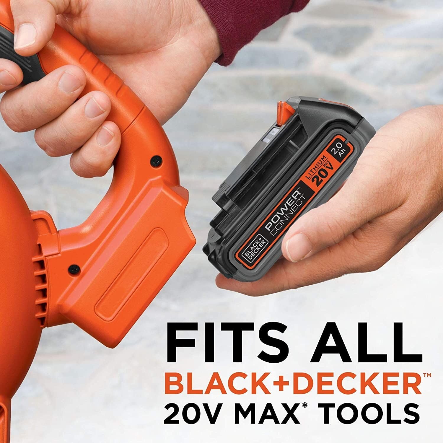 image:imageBLACKDECKER 20V MAX 20 Ah Lithium Ion Battery Rechargeable Cordless Tool Battery Packs Compatible with the 20V MAX BLACK DECKER Battery Platform LBXR2020APB