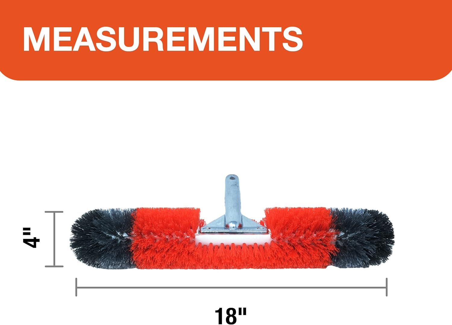 imageBLACKDECKER Pool Brush 360 Degree Bristles 18 Inches