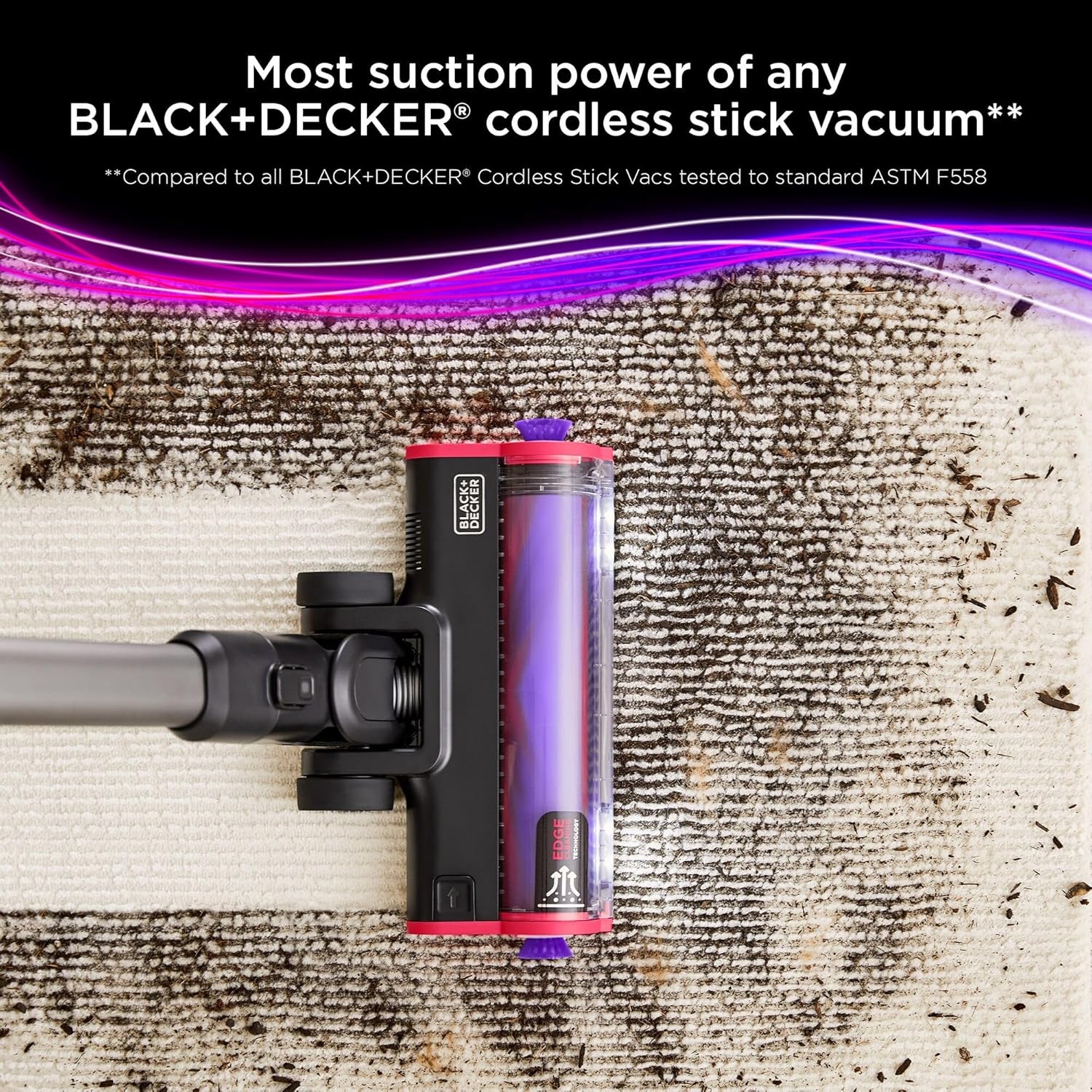 imageBLACKDECKER SUMMITSERIES Vacuum for Pet Hair Interchangeable Floorhead Pet Vacuum for Pet Hair LED Floor Lights Bagless Washable Filter Lightweight BHFEA640WP
