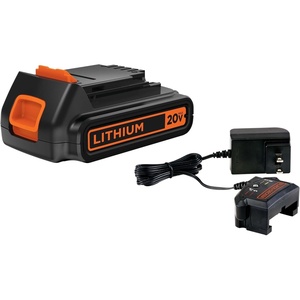 BLACK+DECKER 20V MAX* POWERCONNECT 1.5Ah Lithium Ion Battery + Charger (LBXR20CK)(1.5 Ah Battery & Charger)