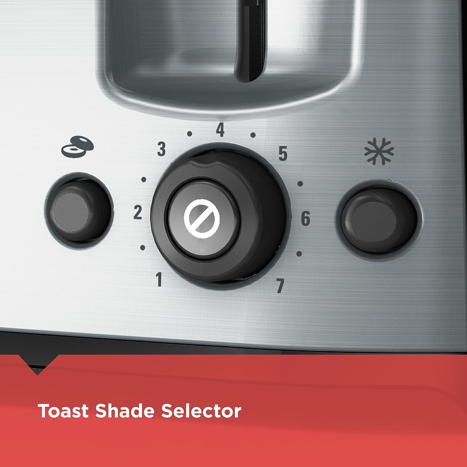 image:imageBLACKDECKER 4Slice Toaster Extra Wide Slots 7 Shade Settings 1400 Watts Frozen and Bagel Buttons Toast Shade Selector Extra LiftBlack