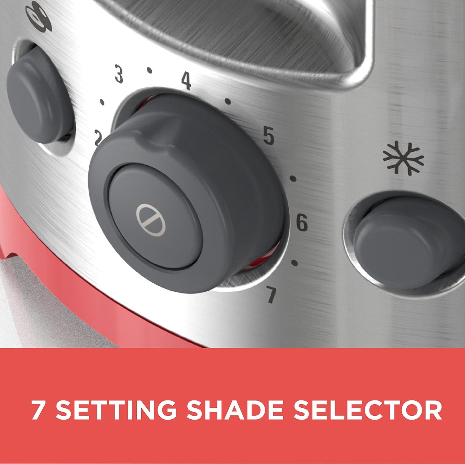 image:imageBLACKDECKER 4Slice Toaster Extra Wide Slots 7 Shade Settings 1400 Watts Frozen and Bagel Buttons Toast Shade Selector Extra LiftRed
