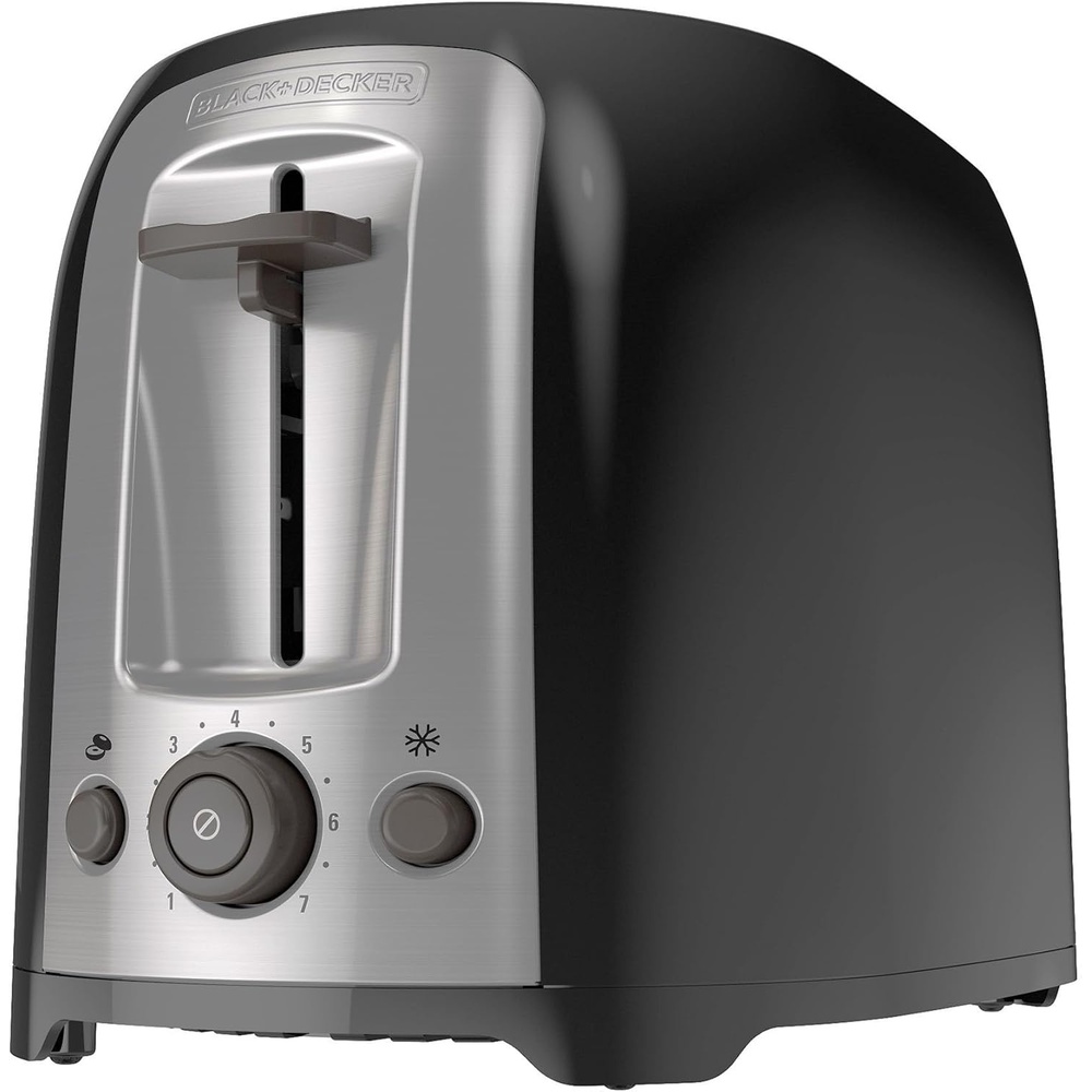 image:imageBLACKDECKER 4Slice Toaster Extra Wide Slots 7 Shade Settings 1400 Watts Frozen and Bagel Buttons Toast Shade Selector Extra LiftLight Black
