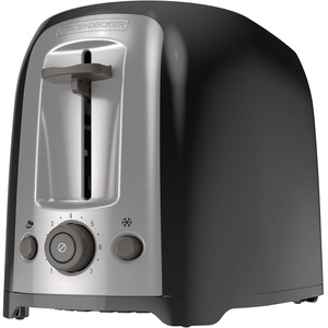 BLACK+DECKER 4-Slice Toaster, Extra Wide Slots, 7 Shade Settings, 1400 Watts, Frozen and Bagel Buttons, Toast Shade Selector, Extra Lift(Light Black)