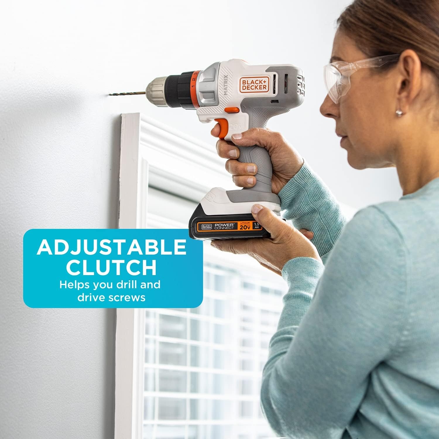 image:imageBLACKDECKER 20V MAX Matrix Cordless DrillDriver Kit White BDCDMT120WC1FFDrill Kit White