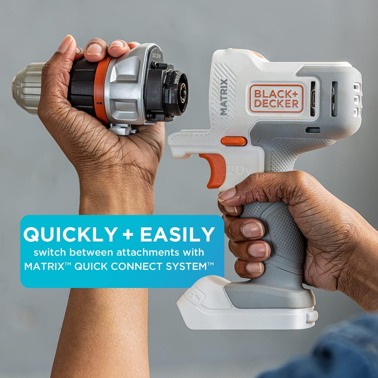 image:imageBLACKDECKER 20V MAX Matrix Cordless DrillDriver Kit White BDCDMT120WC1FFDrill Kit White