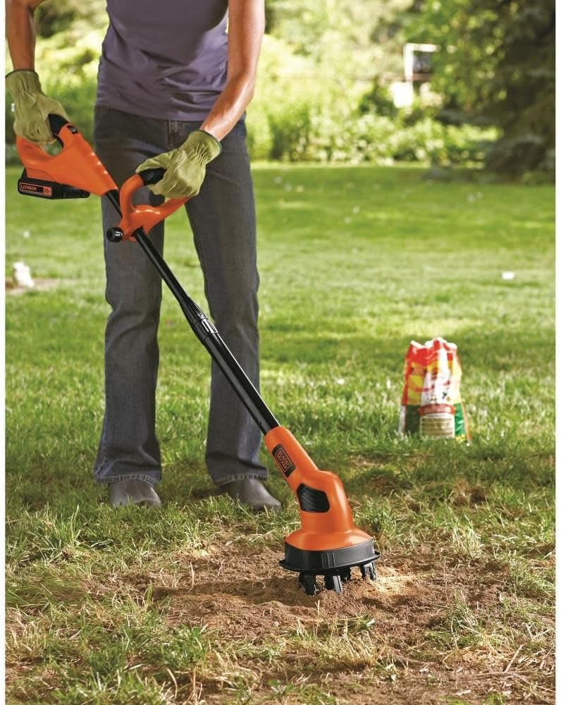 image:imageBLACKDECKER 20V MAX POWERCONNECT Cordless Garden Tiller Kit Tool Only LGC120B20V CultivatorTiller Tool Only