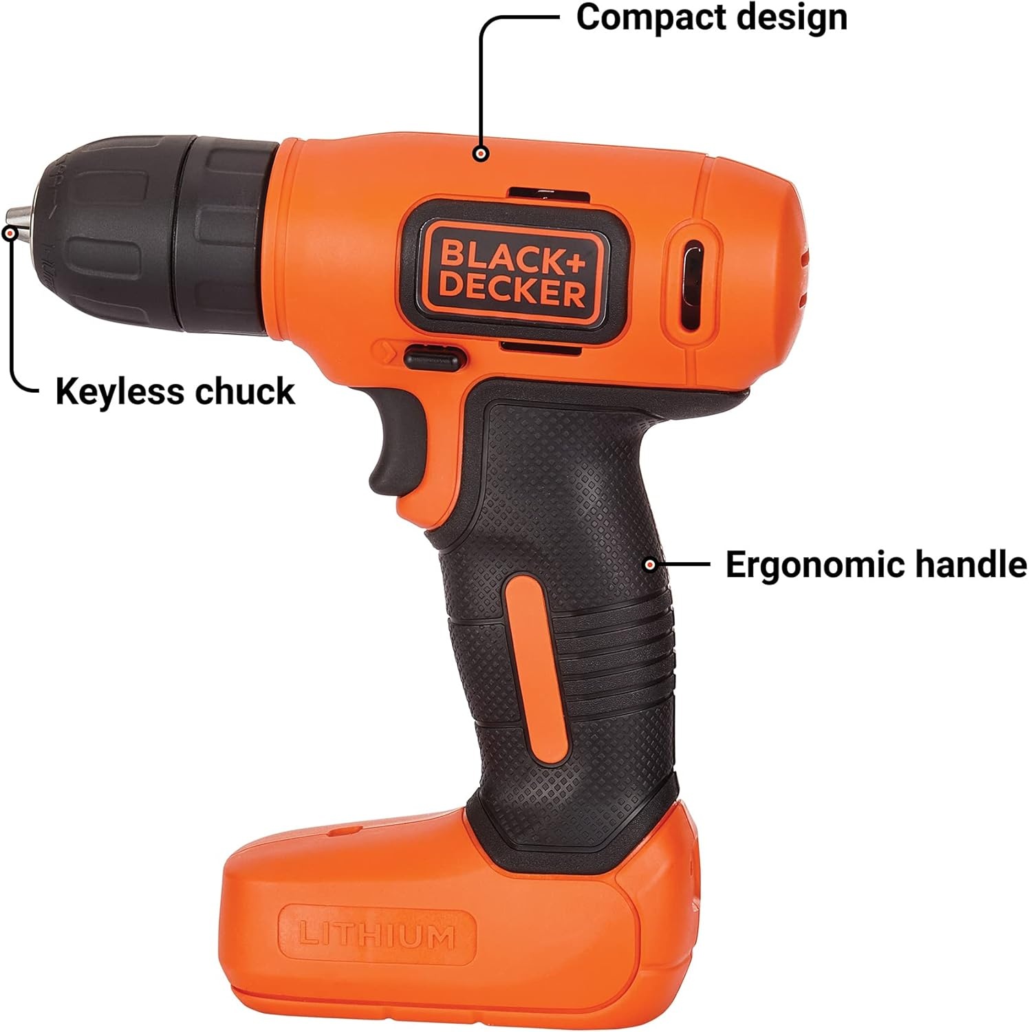 image:imageBLACKDECKER 8V MAX Cordless Drill 43 pc Home Decor Project Kit BDCD8HDPKProject Kit Only