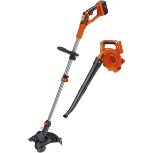BLACK+DECKER 40V MAX Cordless Weed Eater Lawn Edger and Leaf Blower Cordless Sweeper Combo, Battery and Charger Included, Long Runtime (LCC140)(40V String Trimmer / Edger / Sweeper Combo Kit)
