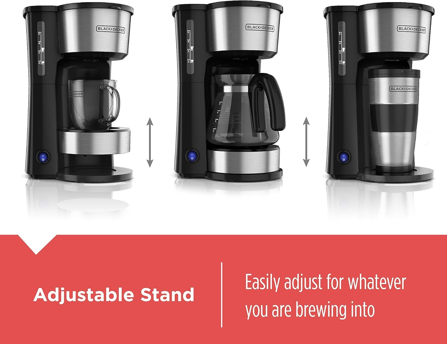 image:imageBLACKDECKER CM0755S 4in1 5Cup Coffee Station Coffeemaker Stainless Steel