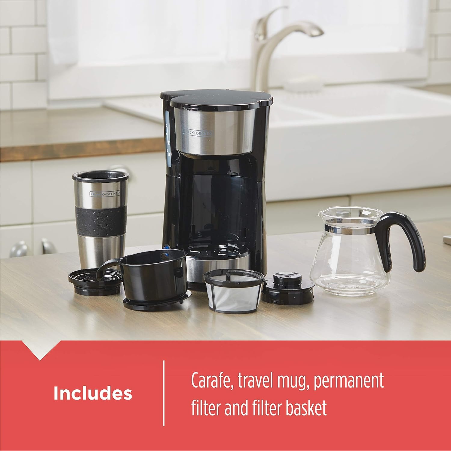 image:imageBLACKDECKER CM0755S 4in1 5Cup Coffee Station Coffeemaker Stainless Steel