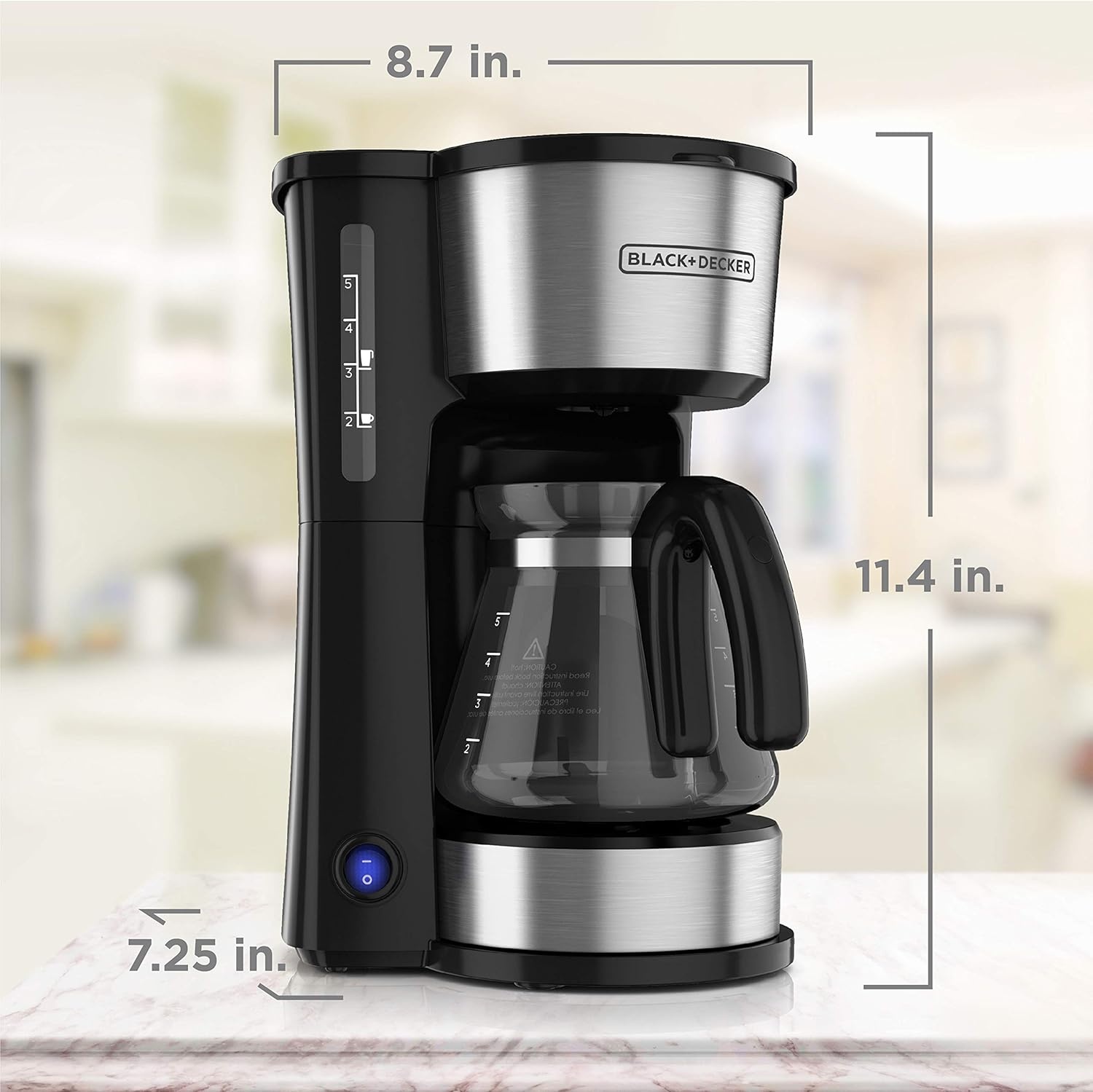 image:imageBLACKDECKER CM0755S 4in1 5Cup Coffee Station Coffeemaker Stainless Steel