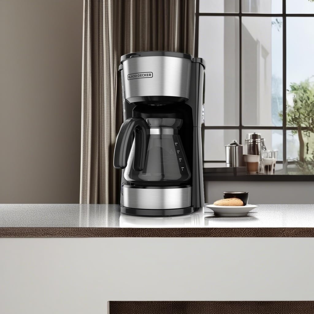 image:imageBLACKDECKER CM0755S 4in1 5Cup Coffee Station Coffeemaker Stainless Steel