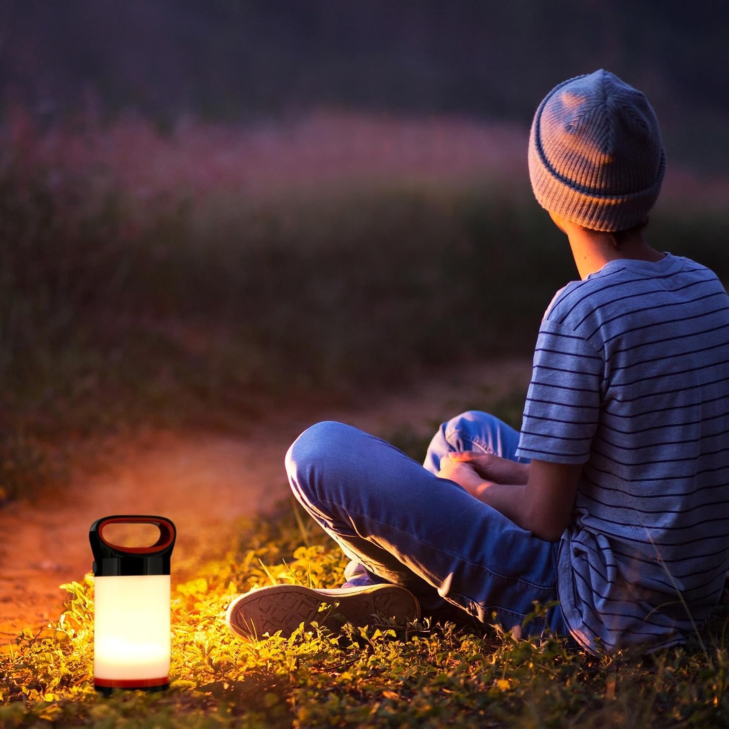 image:imageBLACKDECKER LED Lantern 300 Lumens 360 Flashlight for Camping with SOS Mode 12 Hours AA Battery Power Multiwhite Hook 5 Modes IP65 Waterproof Camping Essentials Tent Light Blackout SurvivalTwo Pack